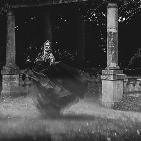 Halloween Gothic Hochzeit schwarzes Brautkleid romantisch nrw FarbhaseFotografie 1