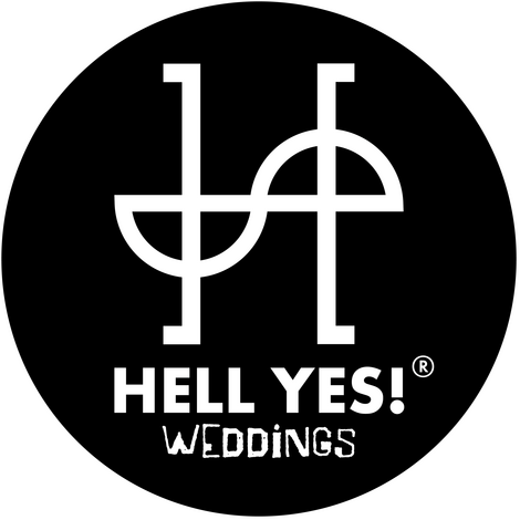 Hell Yes! Weddings Logo, Hochzeiten abseits vom Mainstream